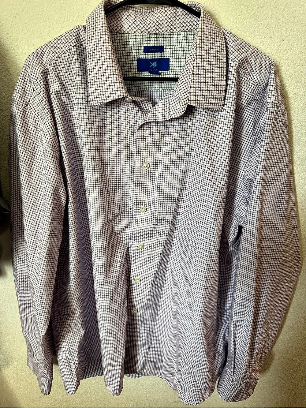 Egara Men's Checkered Cotton Shirt Size XXL Like New